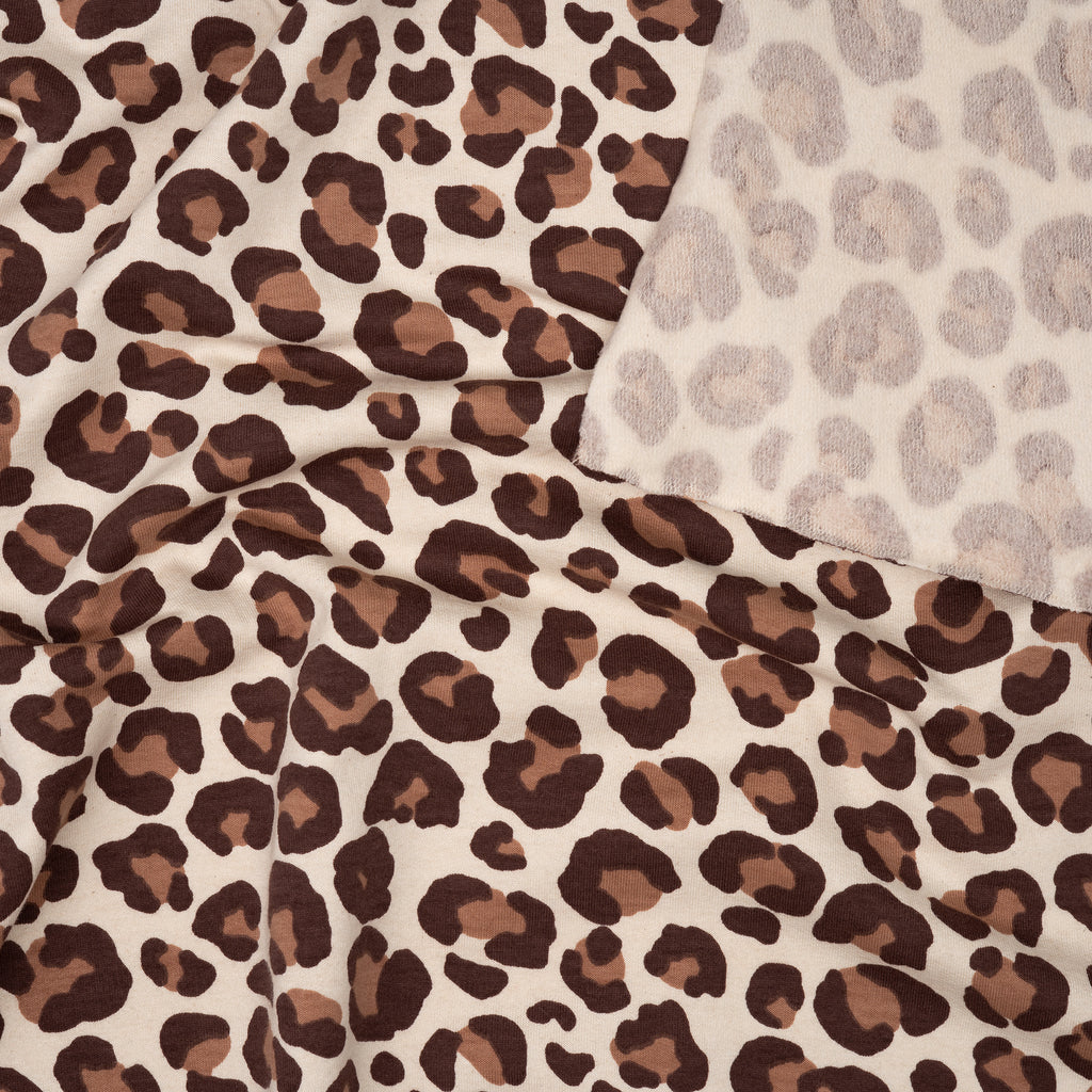 Kuschelsweat Naturbelassen Leo Dunkelbraun Braun | Stoffwerk