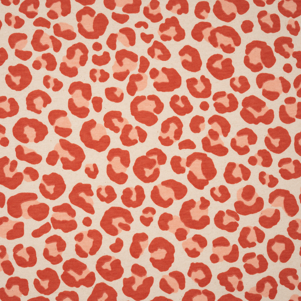Kuschelsweat Naturbelassen Leo Orange Apricot | Stoffwerk
