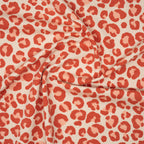 Kuschelsweat Naturbelassen Leo Orange Apricot | Stoffwerk