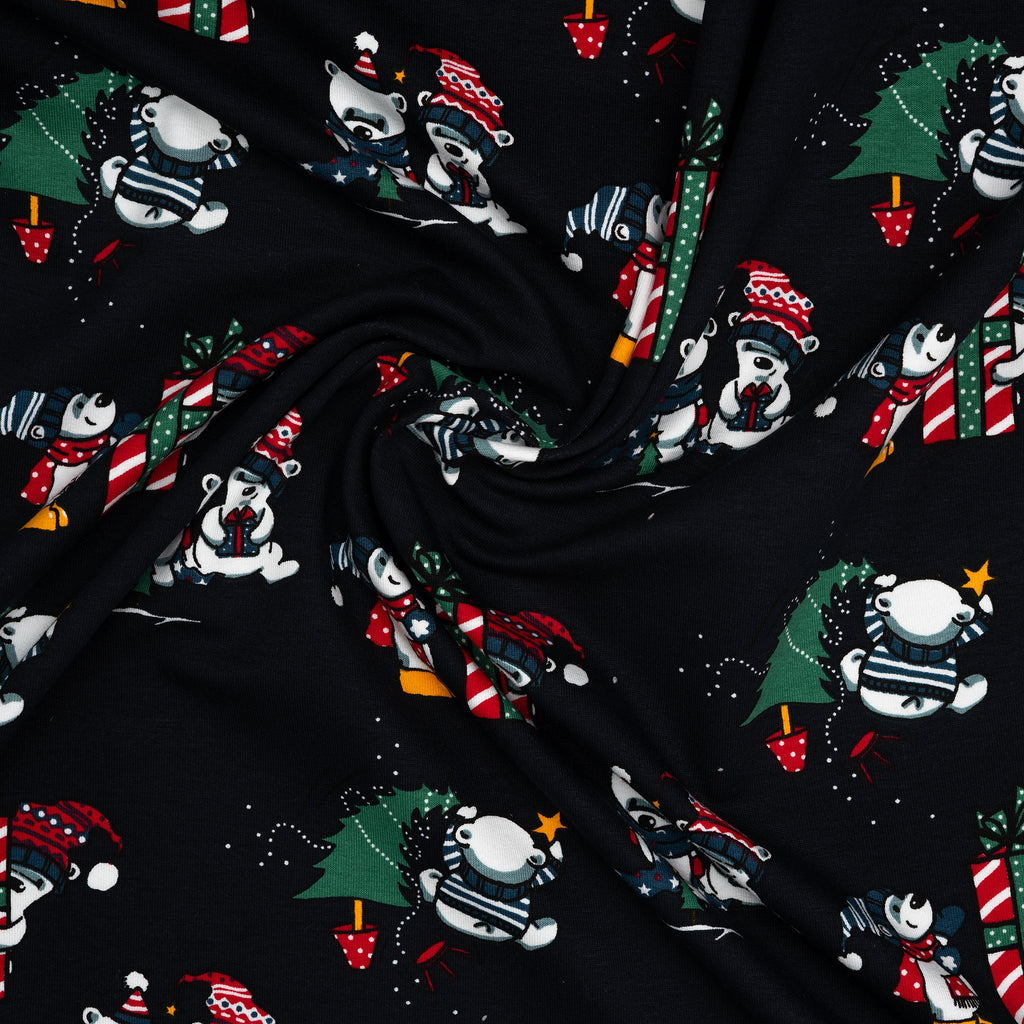 Kuschelsweat Weihnachtsbären | Stoffwerk