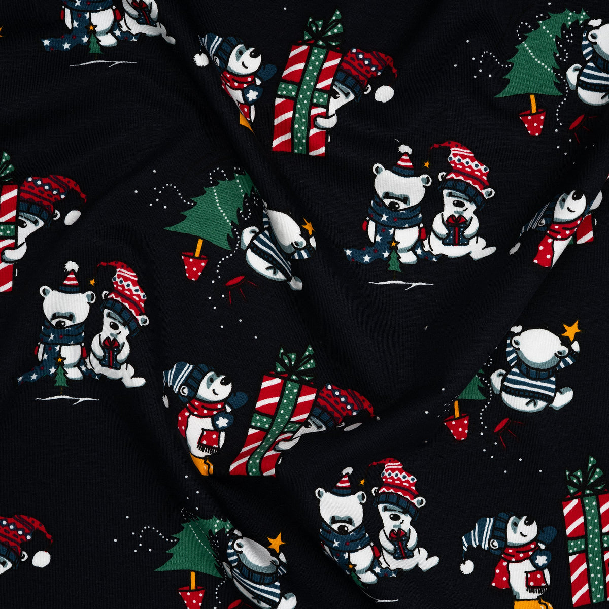 Kuschelsweat Weihnachtsbären | Stoffwerk