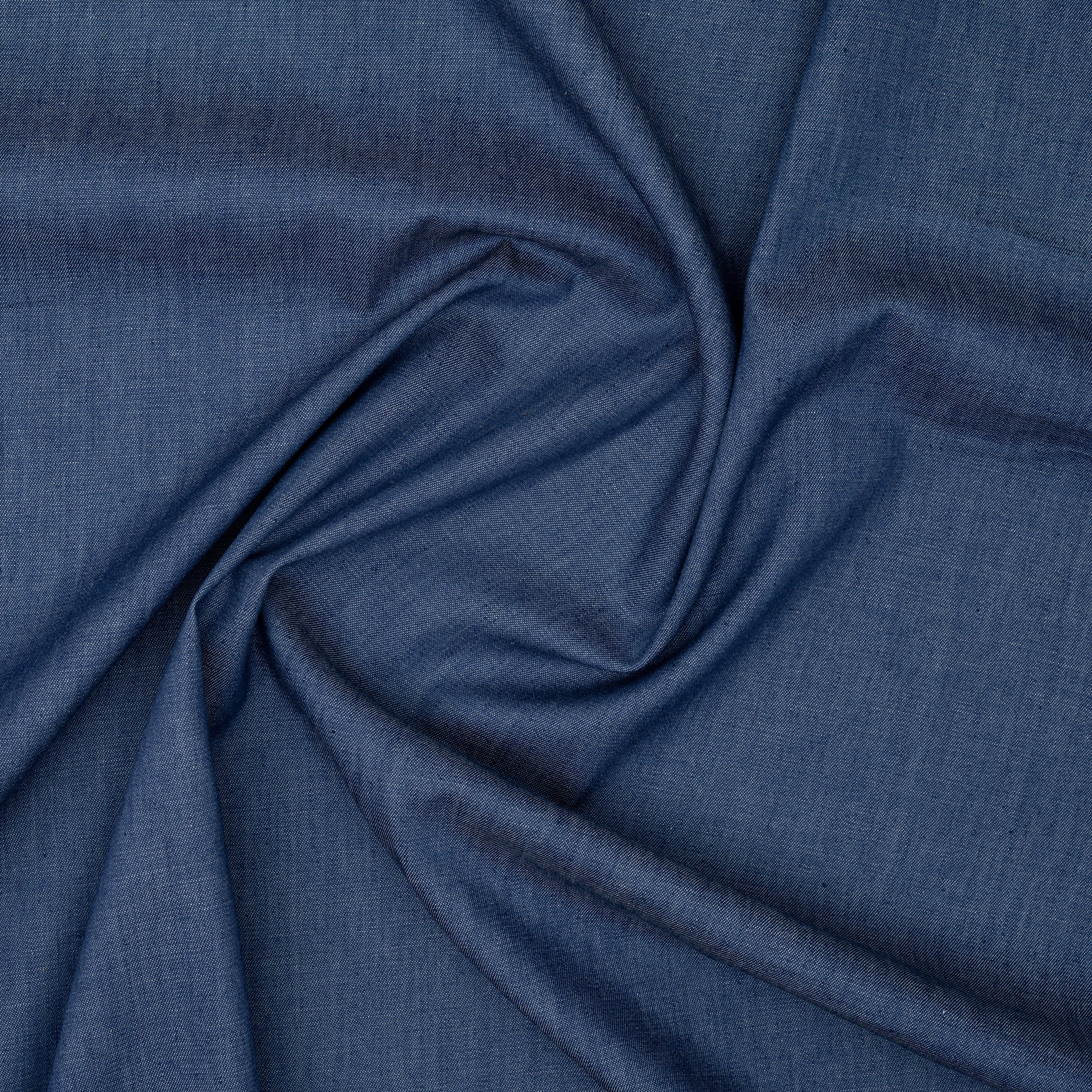 Leichter Jeansstoff Gewaschen Dunkelblau