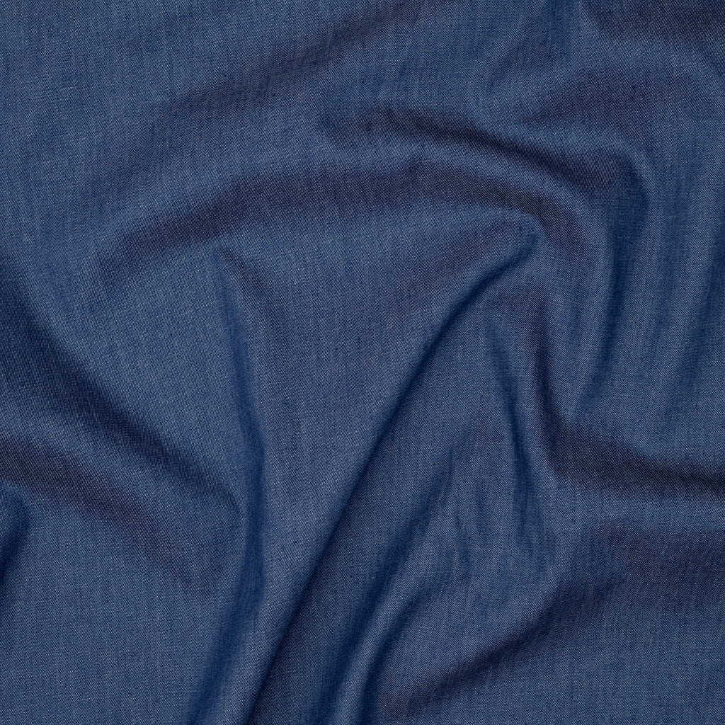 Leichter Jeansstoff Gewaschen Dunkelblau