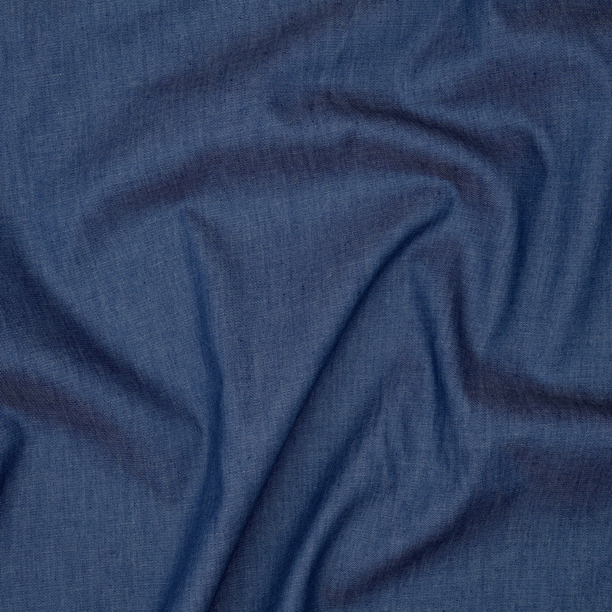 Leichter Jeansstoff Gewaschen Dunkelblau