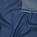 Leichter Jeansstoff Gewaschen Dunkelblau