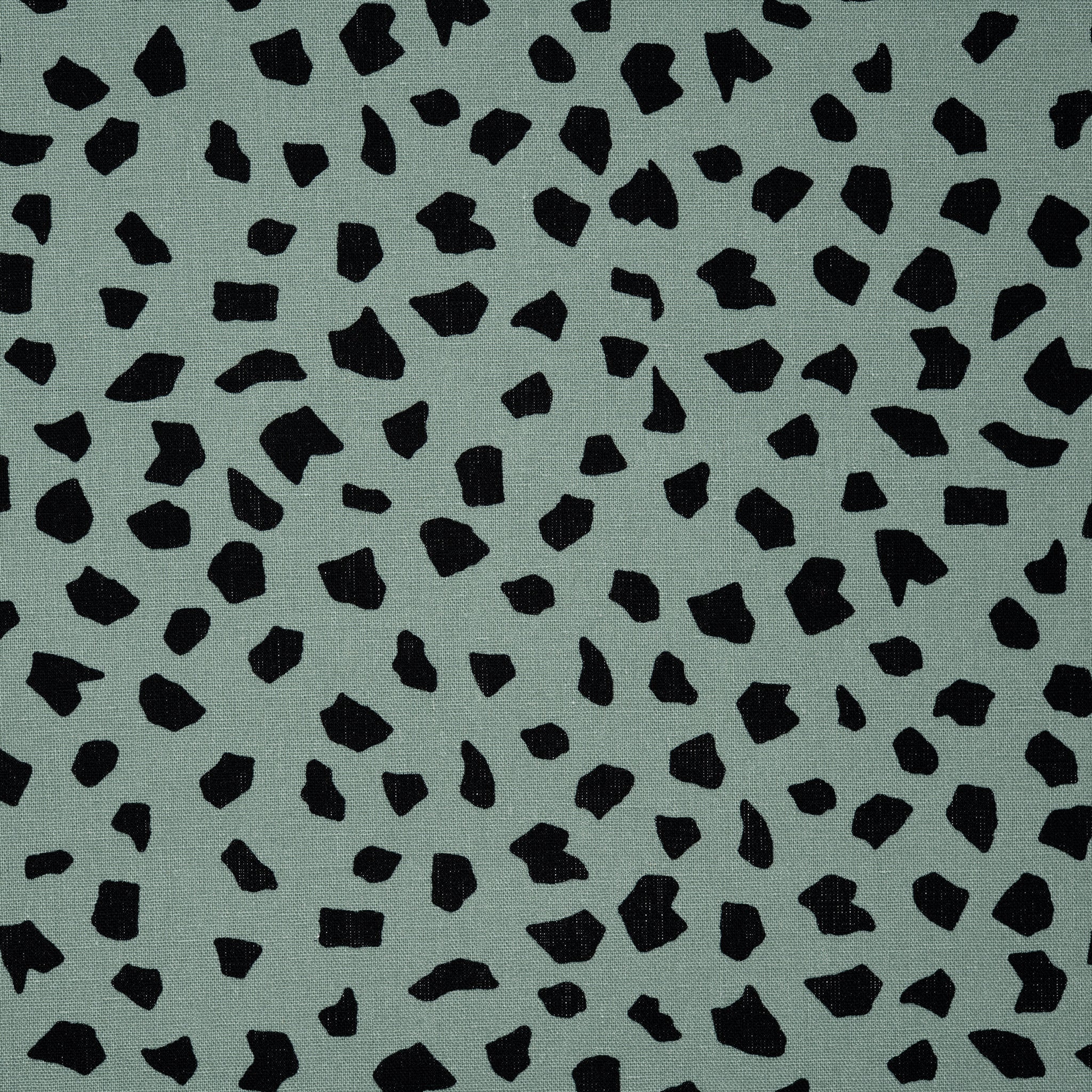 Leinen Viskose Dots Rauchgrün | Stoffwerk