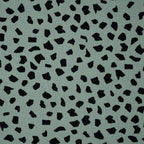 Leinen Viskose Dots Rauchgrün
