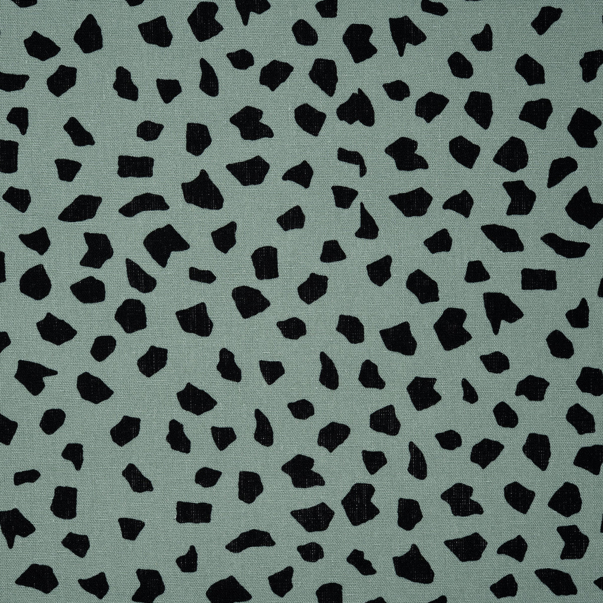Leinen Viskose Dots Rauchgrün