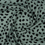 Leinen Viskose Dots Rauchgrün | Stoffwerk