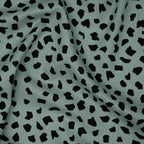 Leinen Viskose Dots Rauchgrün | Stoffwerk