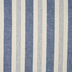 Leinen Viskose Fischgrät-Streifen Jeansblau | Stoffwerk