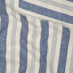 Leinen Viskose Fischgrät-Streifen Jeansblau | Stoffwerk