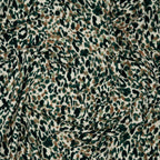 Leinenjersey Leoprint Grün | Stoffwerk