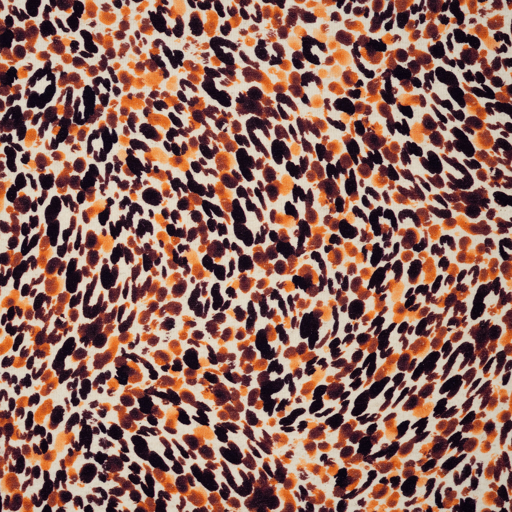 Leinenjersey Leoprint Orange