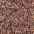 Leinenjersey Leoprint Orange | Stoffwerk