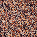 Leinenjersey Leoprint Orange | Stoffwerk