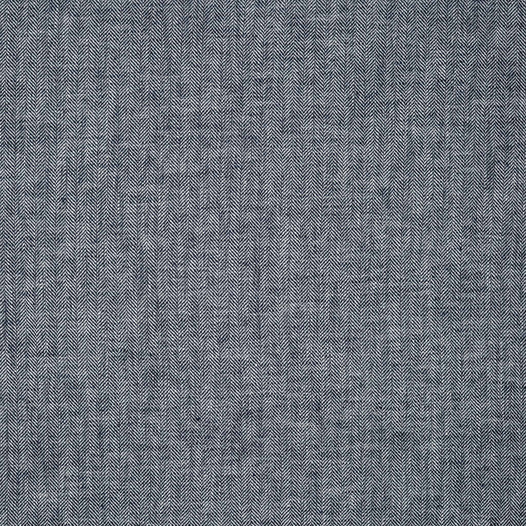 Leinenmix Fischgrät Marineblau | Stoffwerk