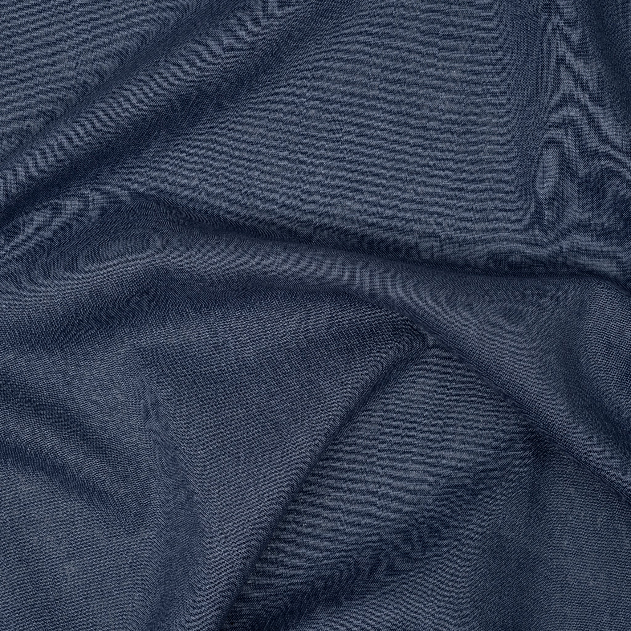 Leinenmix Gewaschen Jeansblau 170g/m² | Stoffwerk
