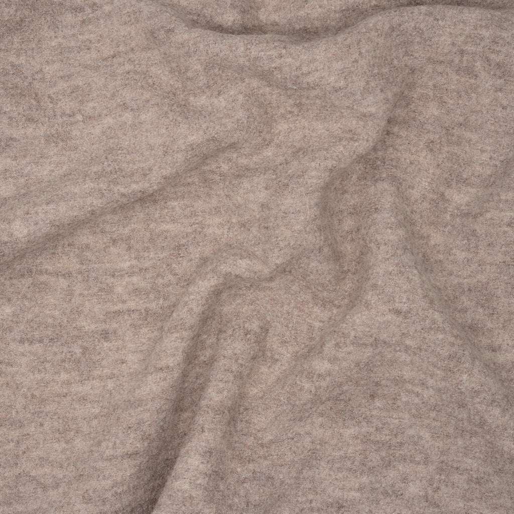 Merinowolle Walk Beige Meliert | Stoffwerk