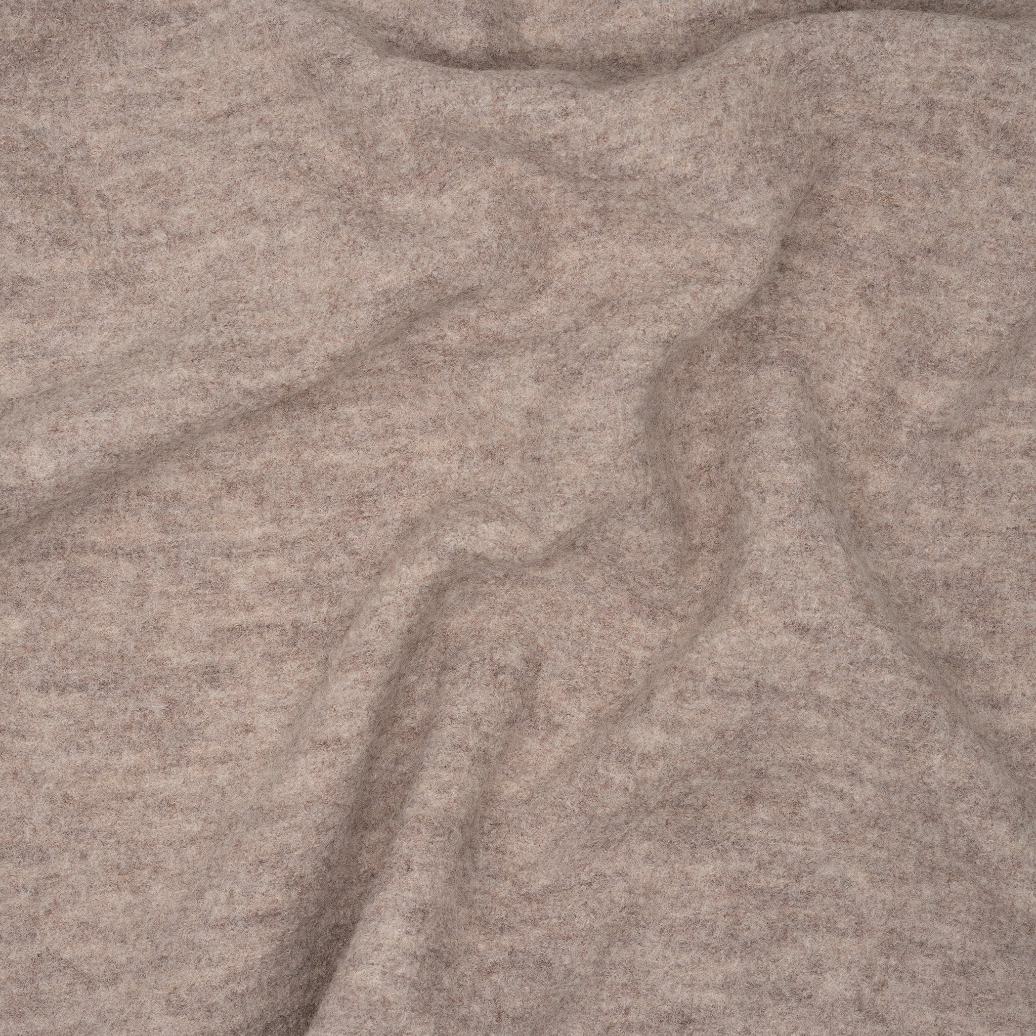 Merinowolle Walk Beige Meliert | Stoffwerk