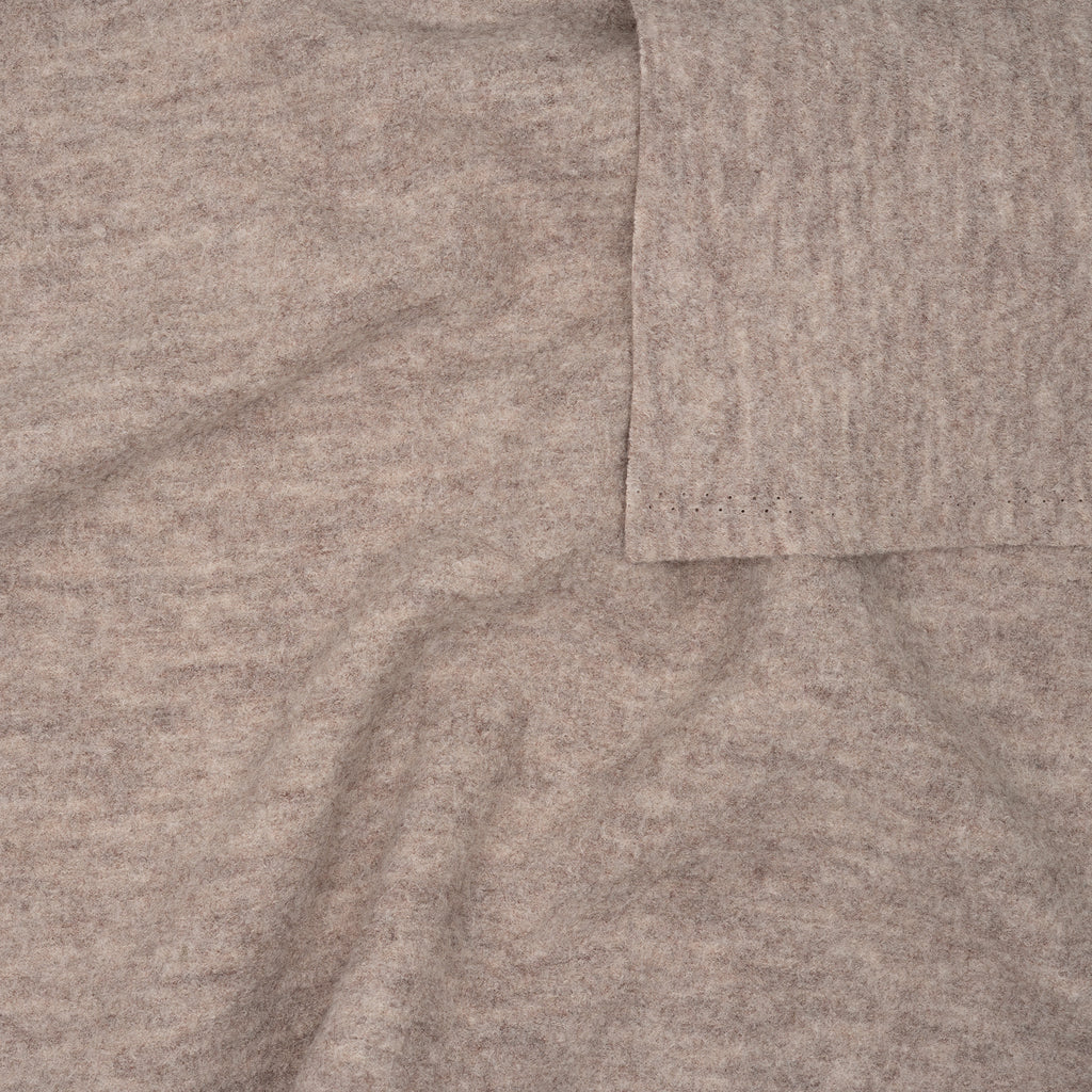 Merinowolle Walk Beige Meliert | Stoffwerk