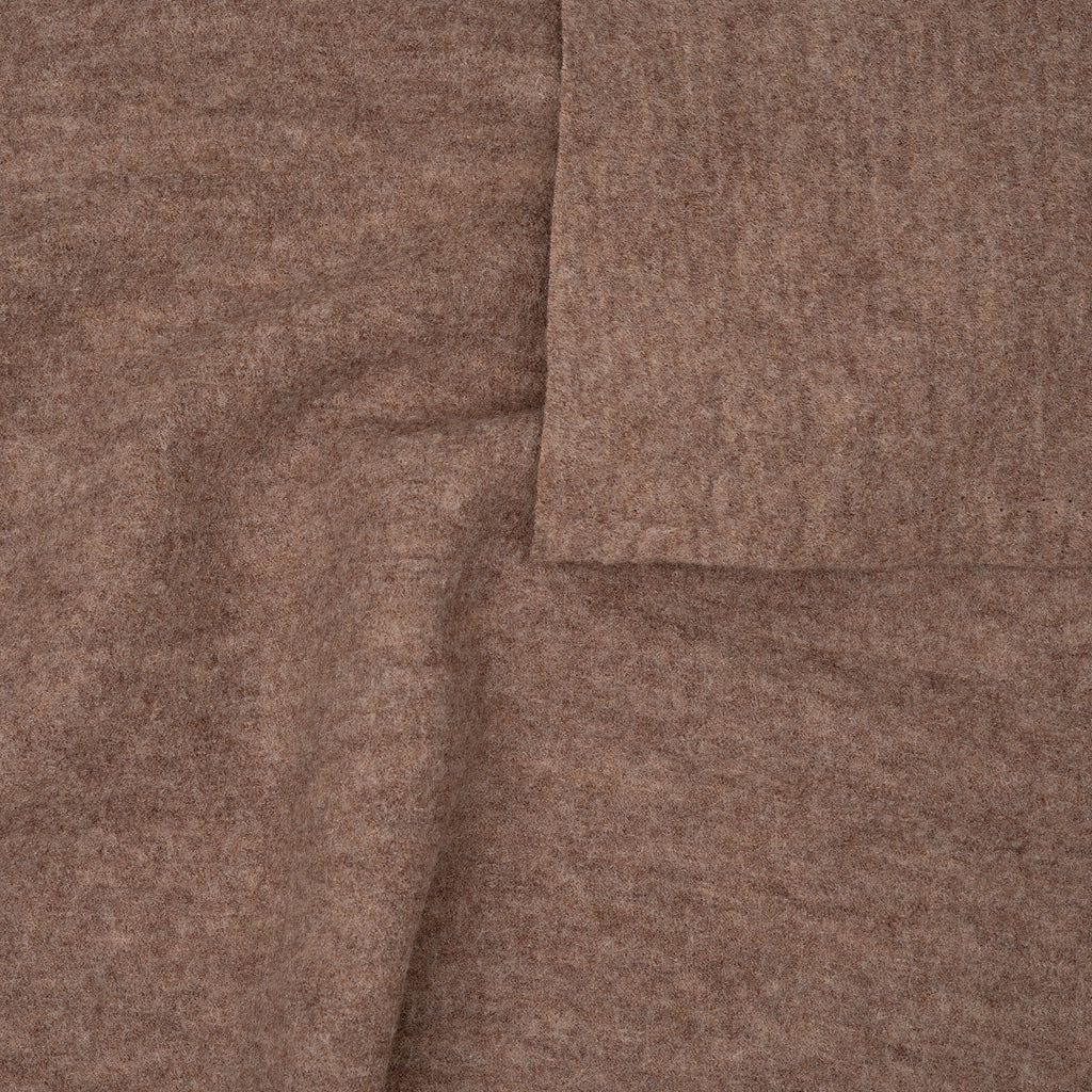 Merinowolle Walk Dunkelbeige Meliert | Stoffwerk