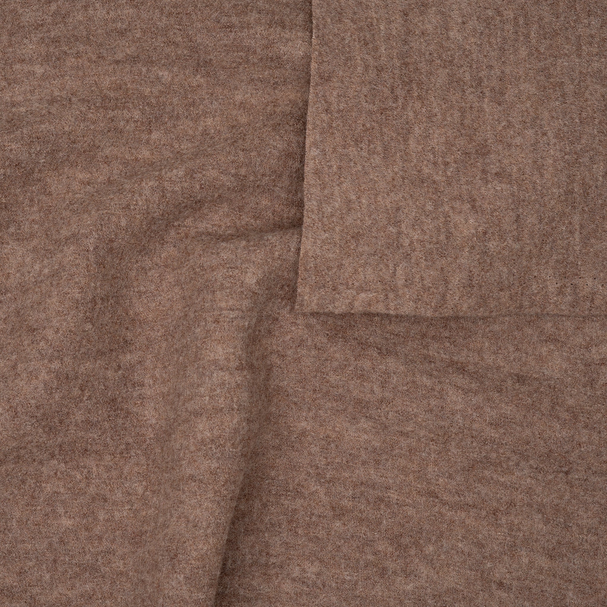 Merinowolle Walk Dunkelbeige Meliert | Stoffwerk