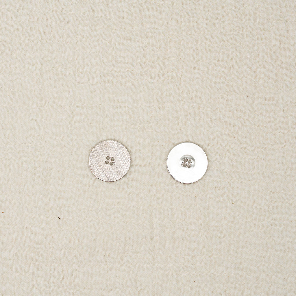Metallknopf Ziseliert Gestrichelt (20 mm)