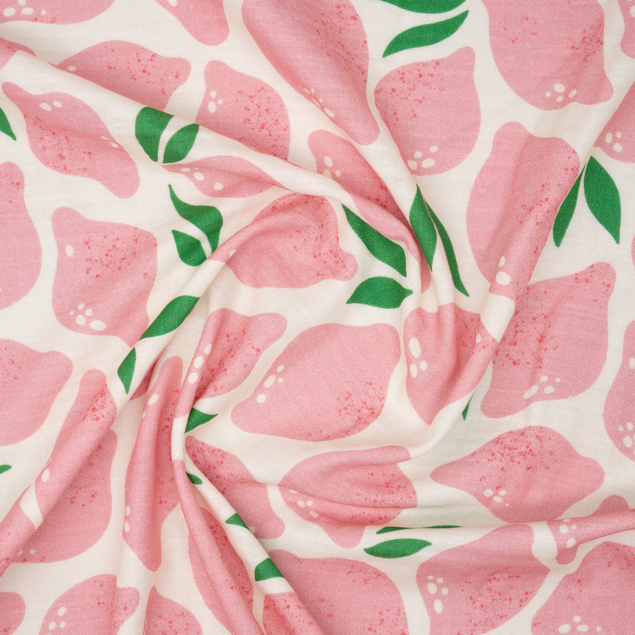 Musselin Hamburger Liebe Al Lago Limone Rosa | Stoffwerk