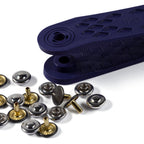 Nieten silberfarbig alteisen 9mm | Stoffwerk