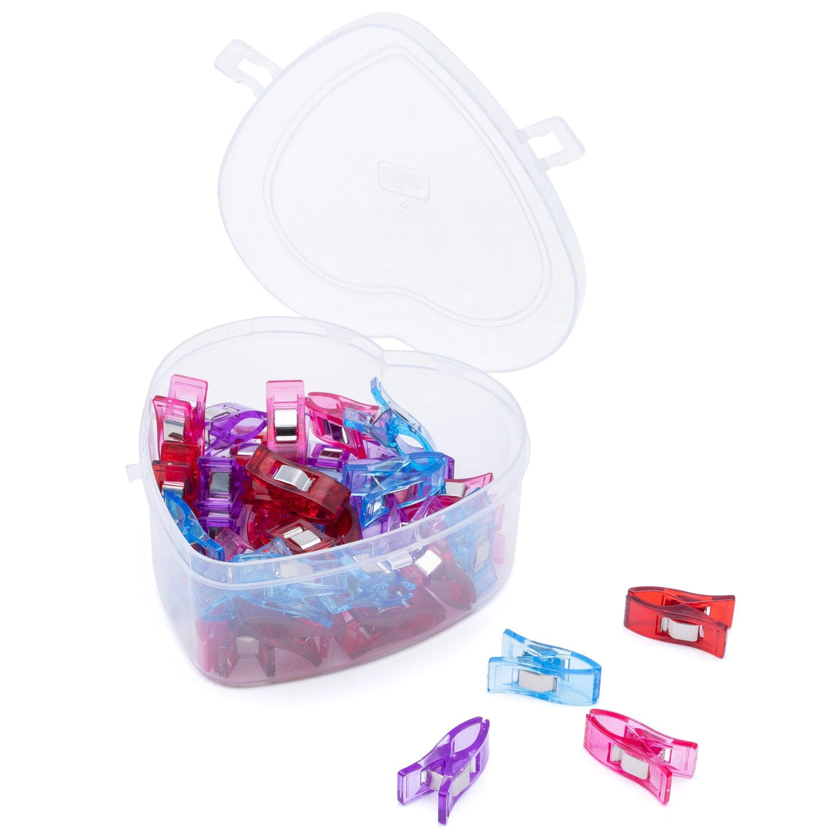 Prym Love Stoff Clips 2,6 cm Herzbox 40 Stück