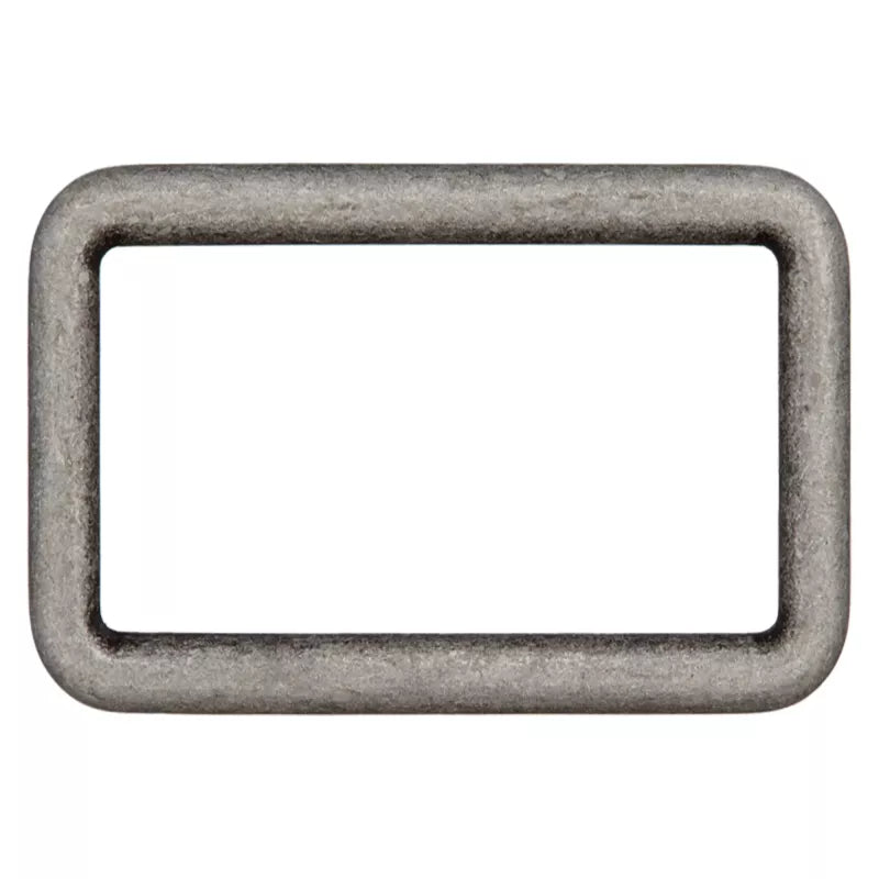 Rechteck-Ring Altsilber
