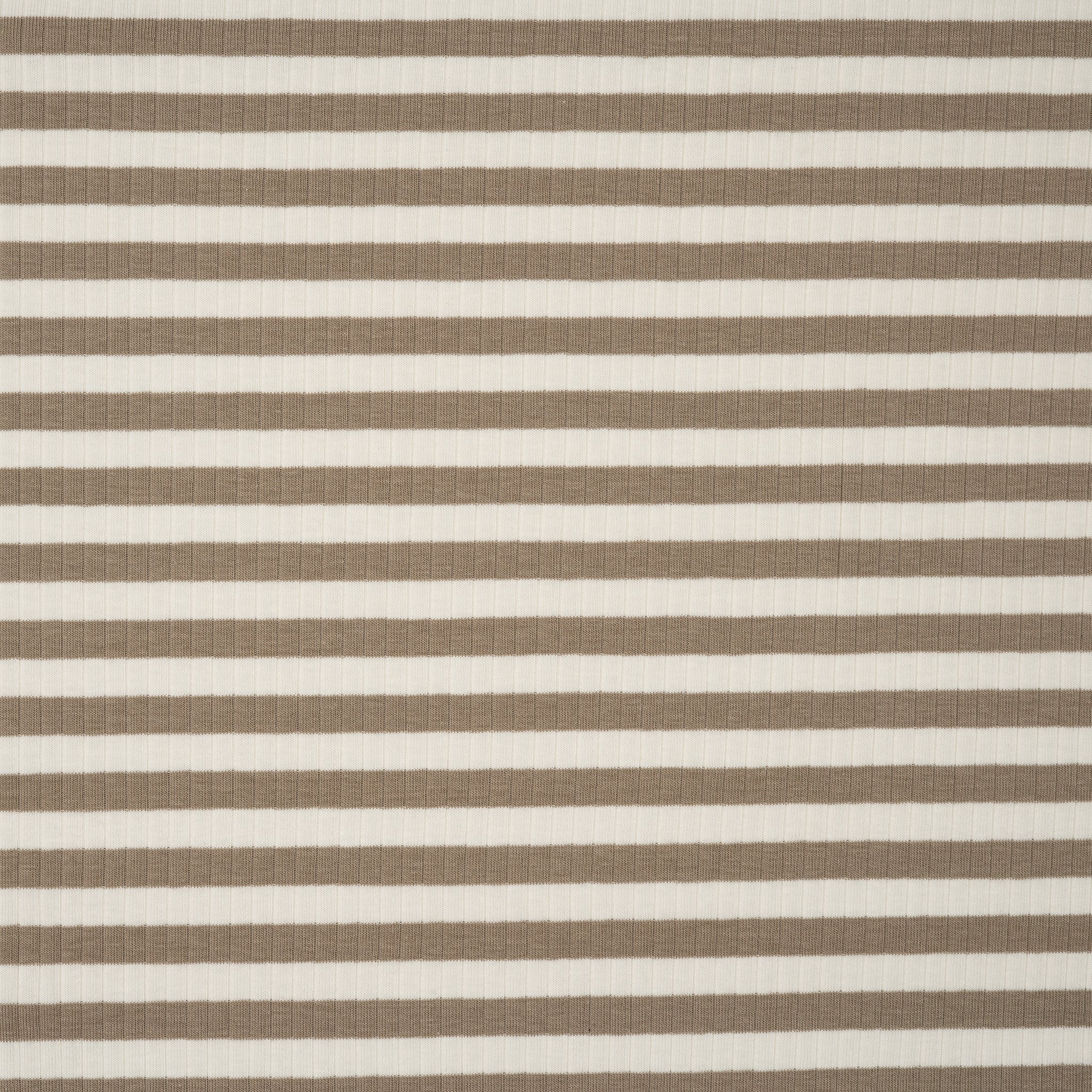 Ripp Jersey Taupe Streifen