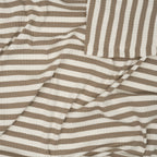 Ripp Jersey Taupe Streifen