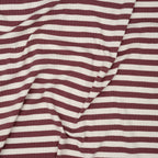 Ripp Jersey Weinrote Streifen