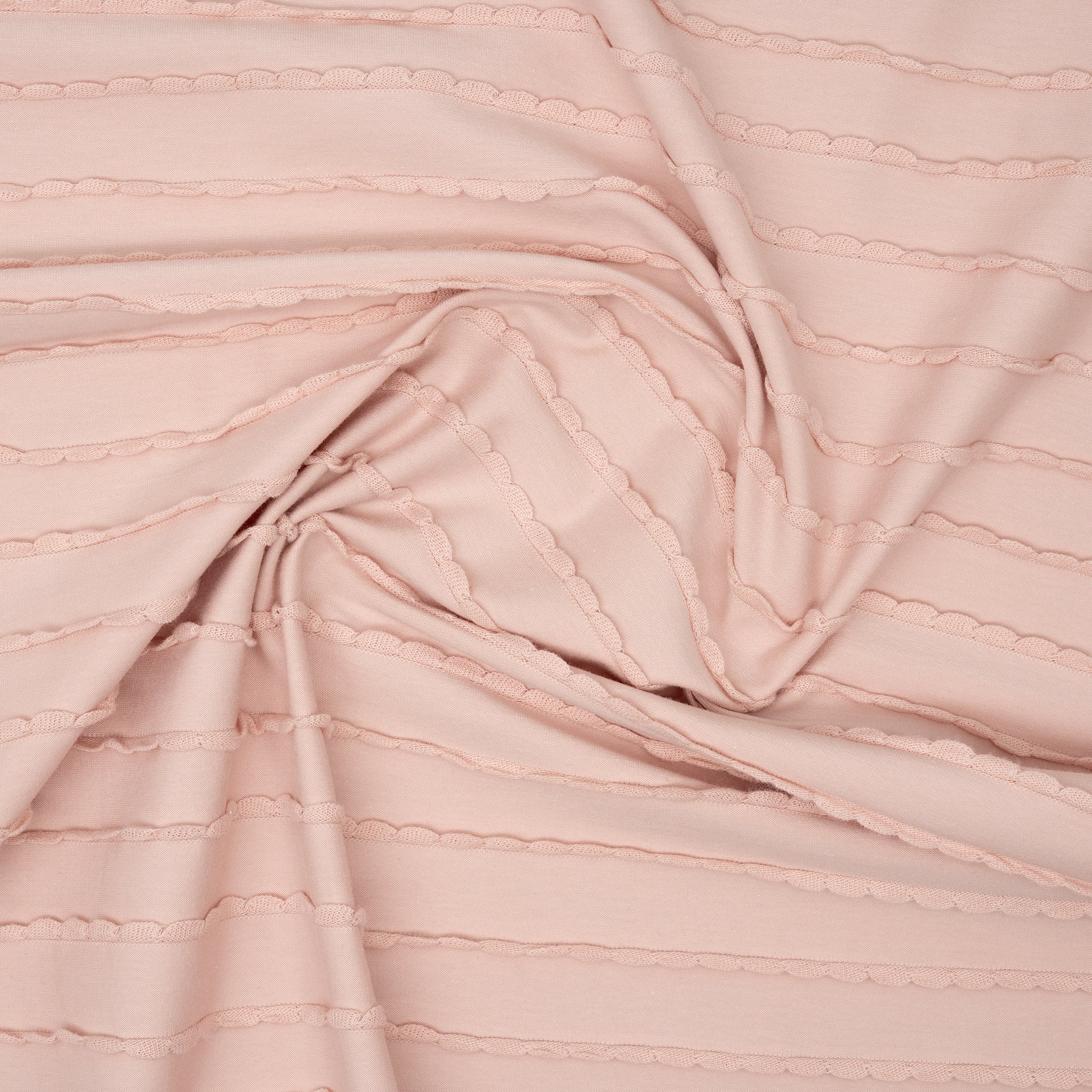 Rüschen Jersey Rauchbabyrosa | Stoffwerk