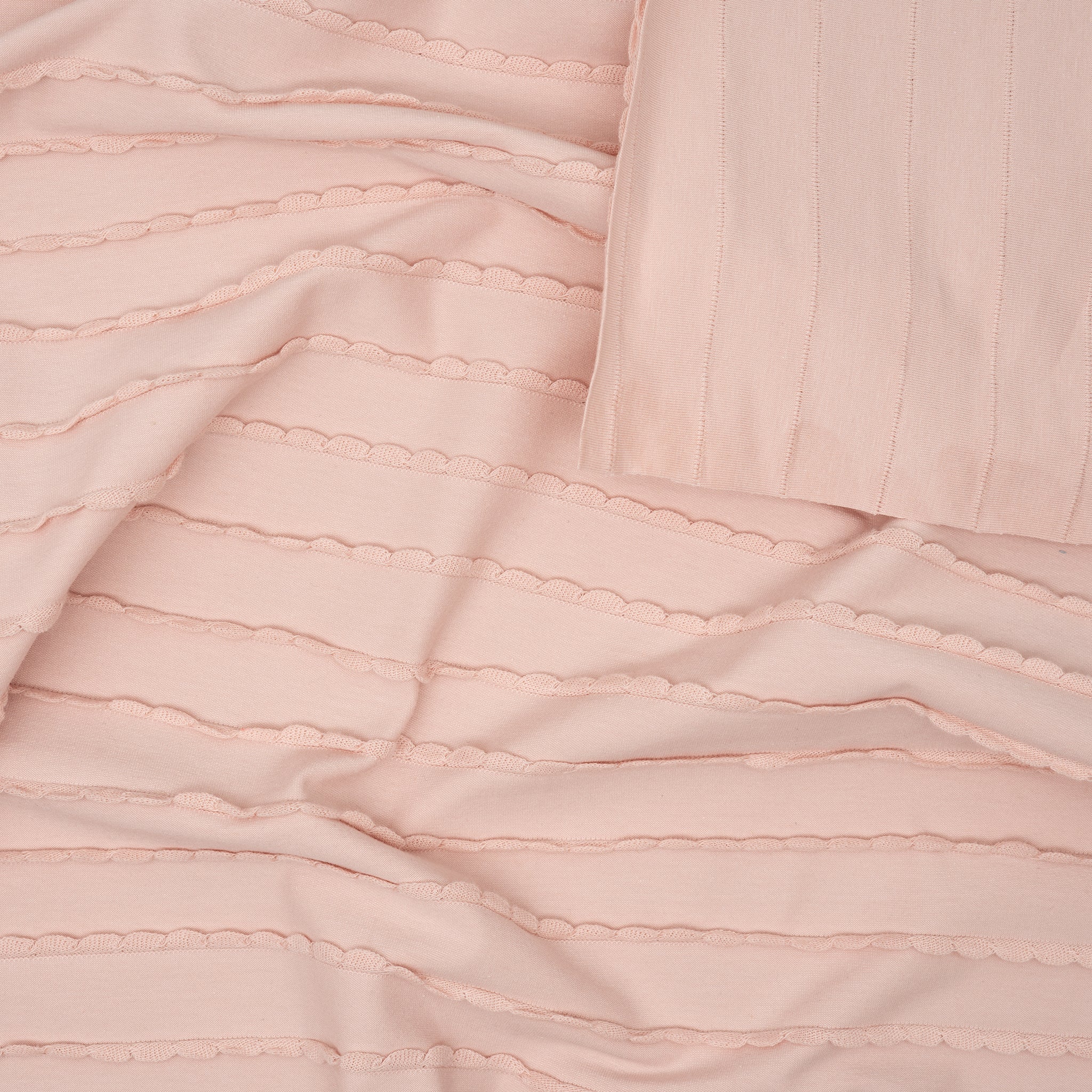 Rüschen Jersey Rauchbabyrosa | Stoffwerk