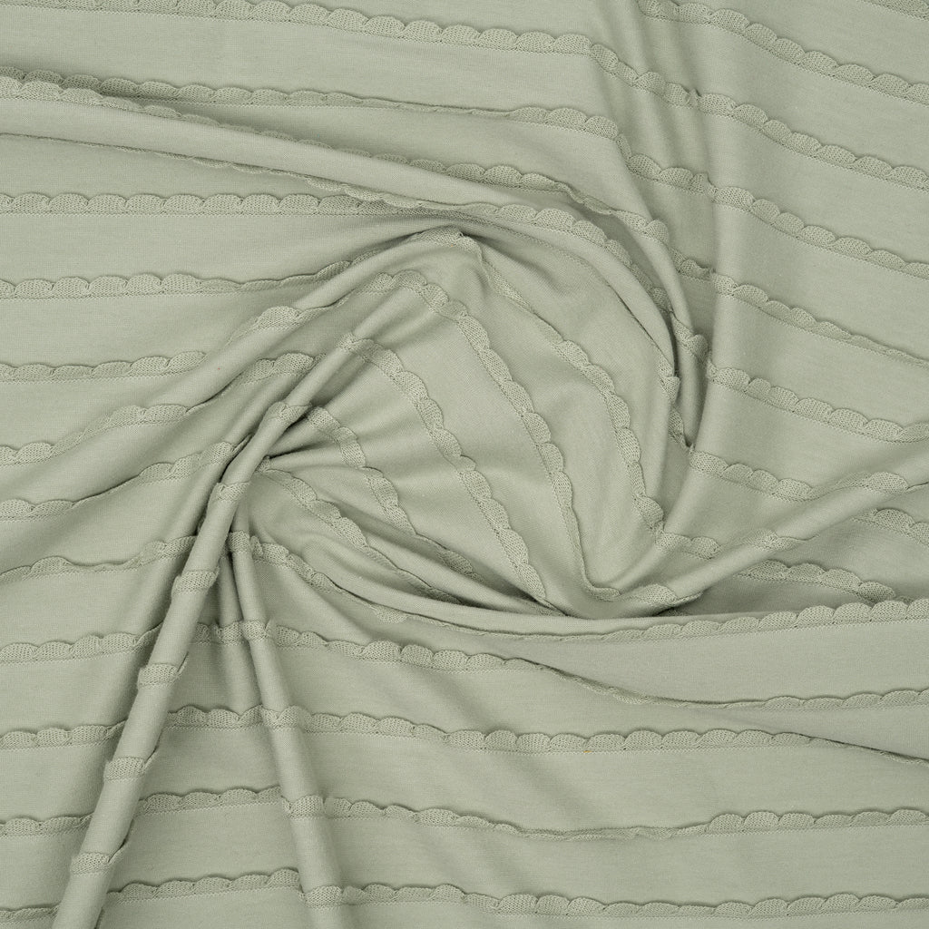 Rüschen Jersey Rauchgrün | Stoffwerk