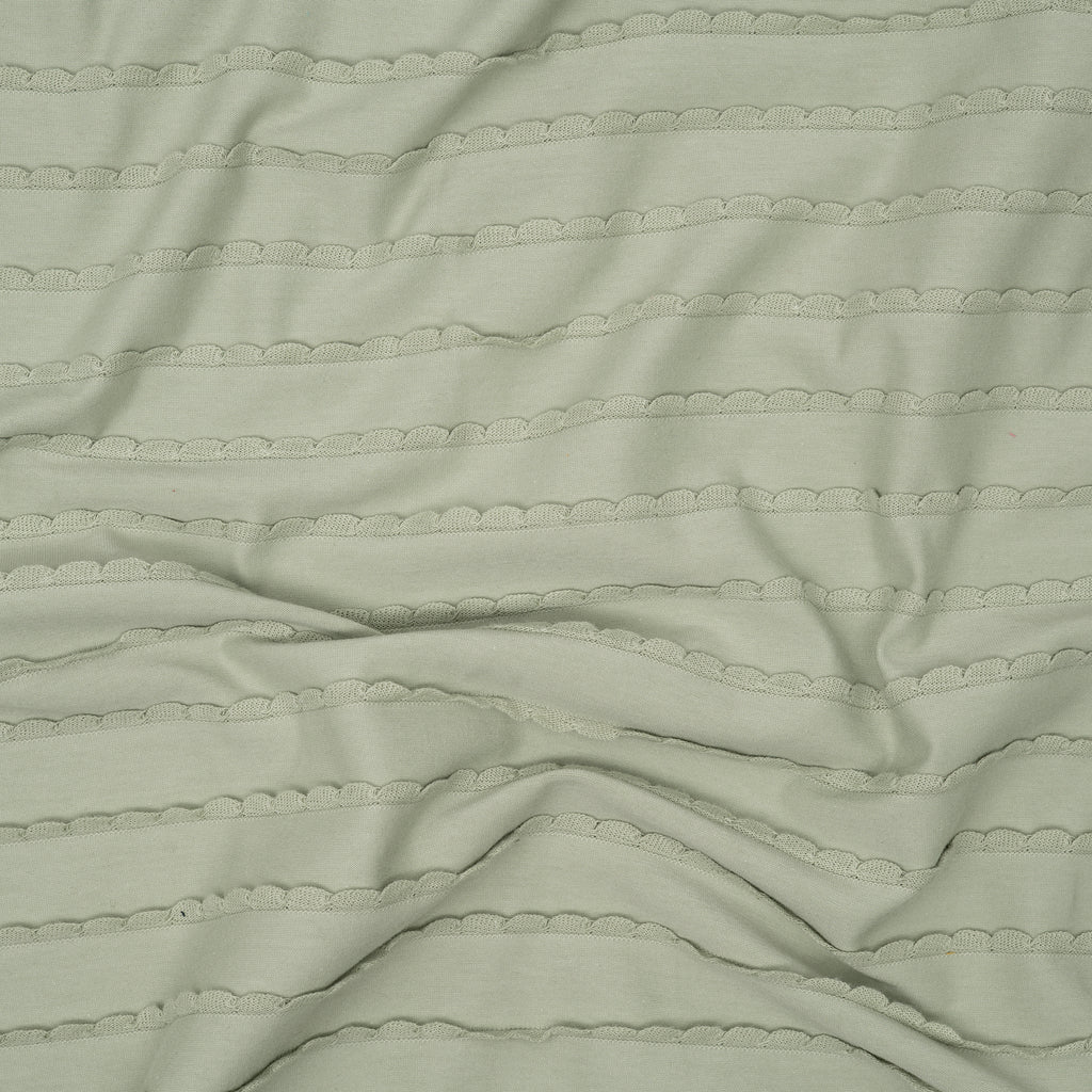 Rüschen Jersey Rauchgrün | Stoffwerk