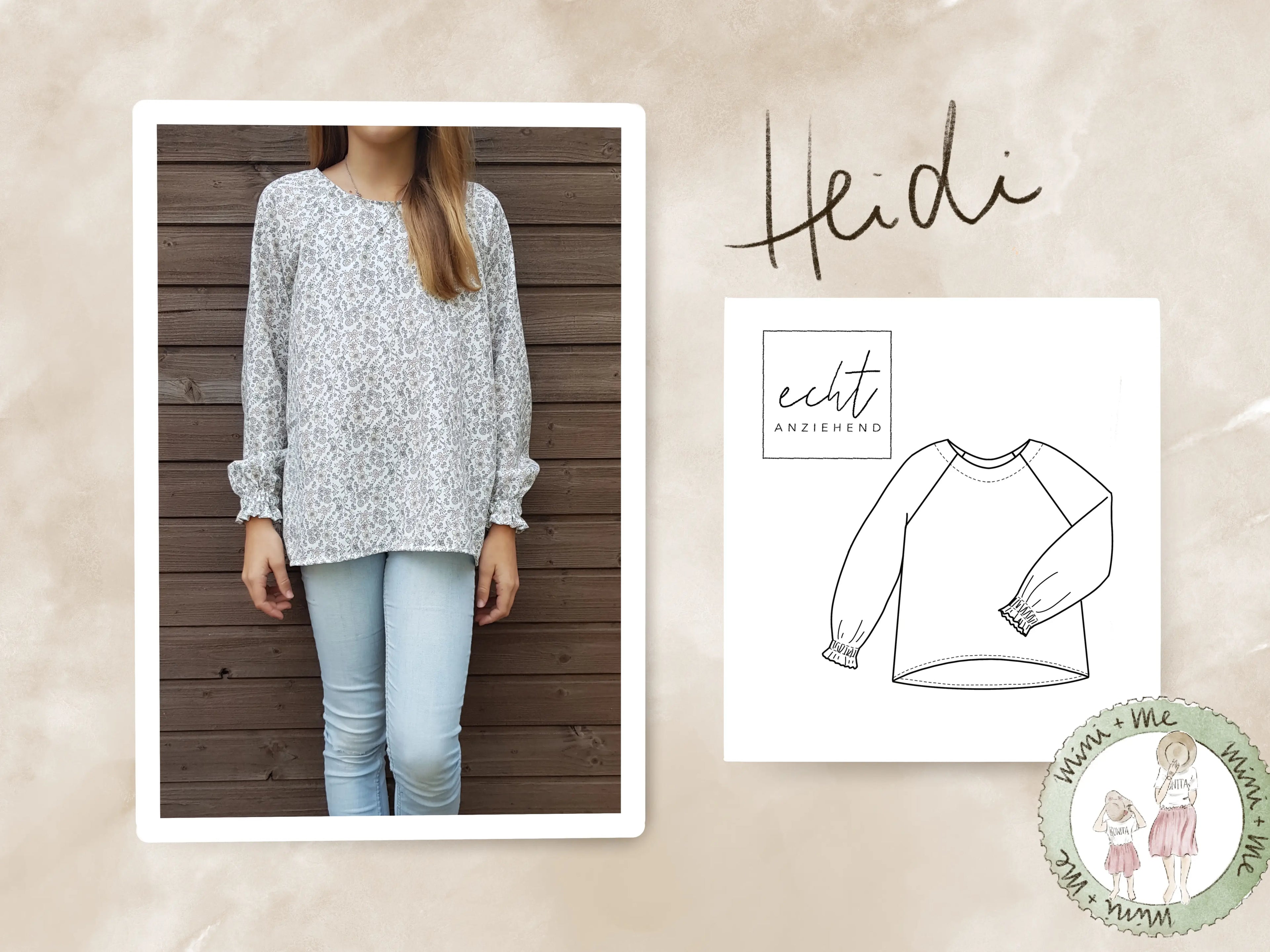 Schnittmuster Bluse Heidi