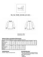 Schnittmuster Bluse Valerie | Stoffwerk