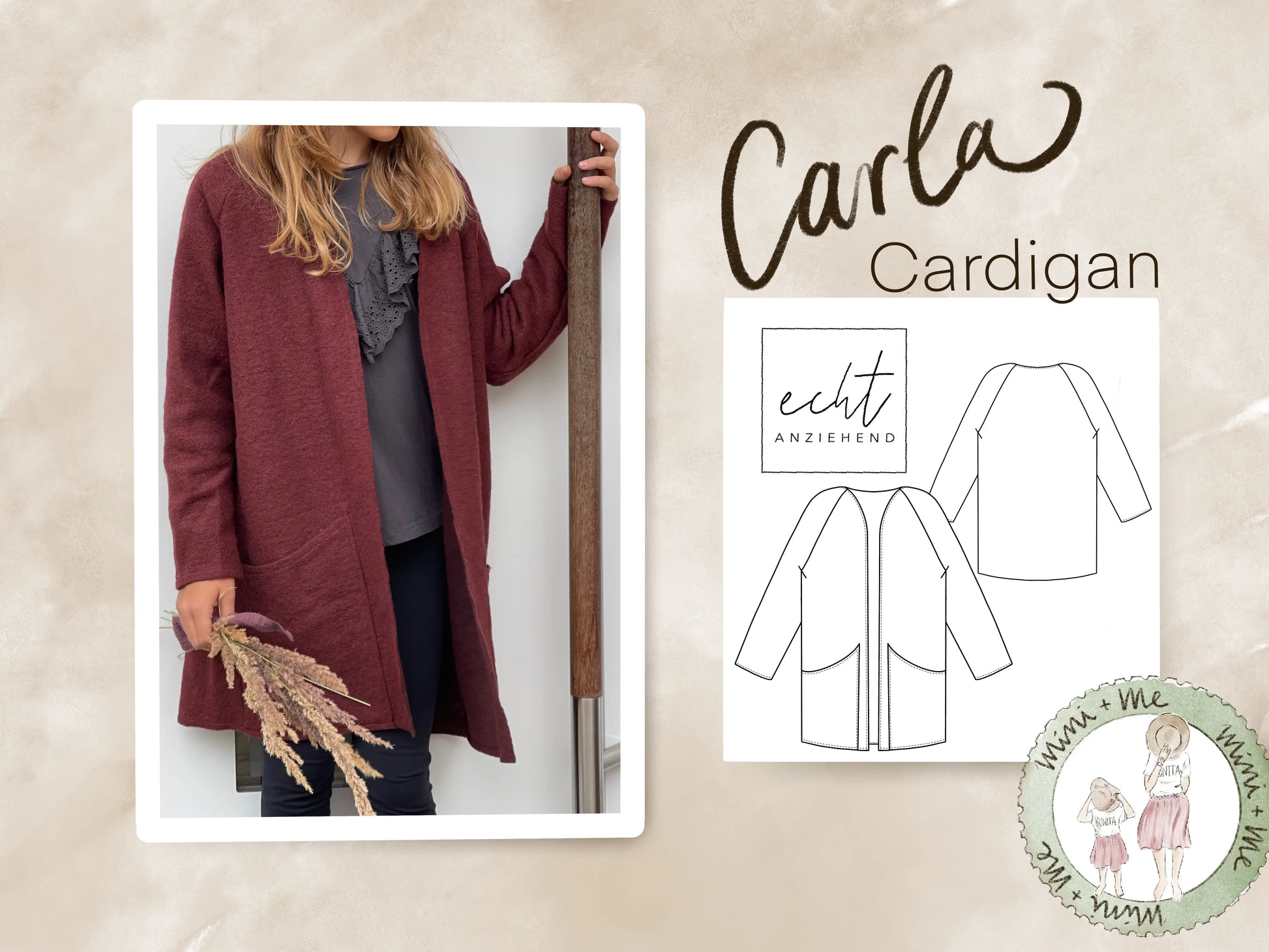Schnittmuster Cardigan Carla