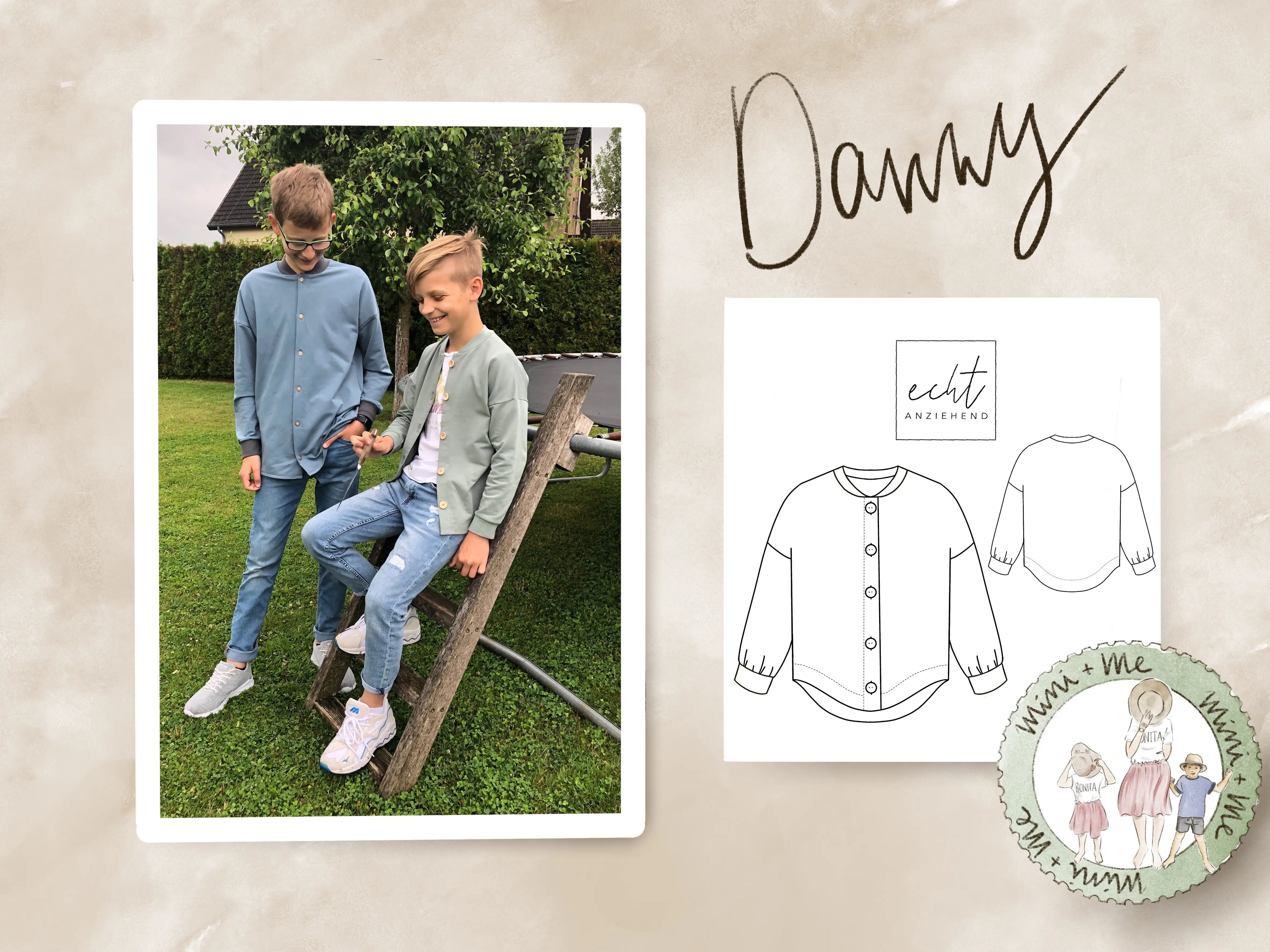 Schnittmuster College Jacke Danny