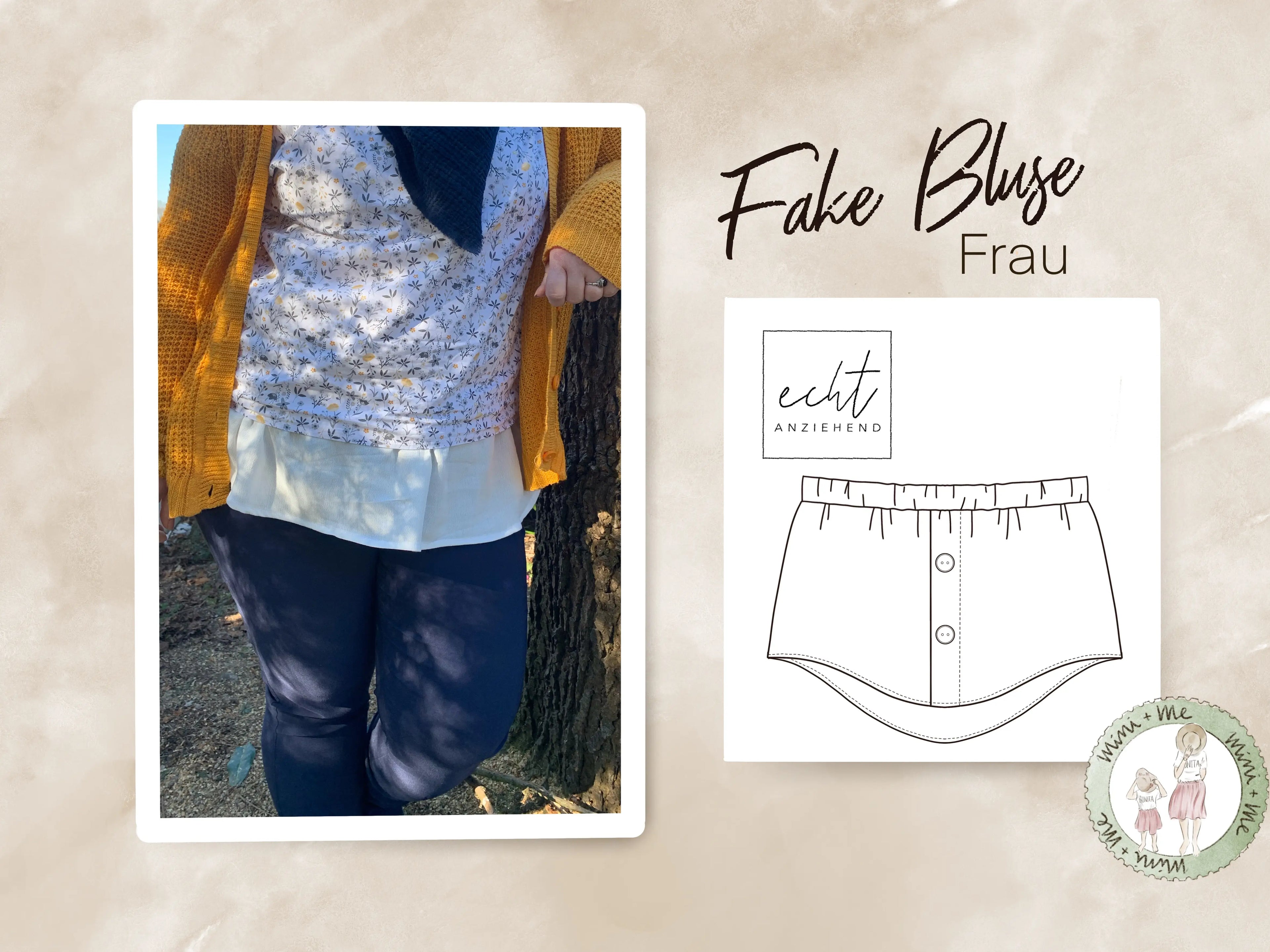 Schnittmuster Fake Bluse