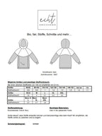 Schnittmuster Hoodie Sam