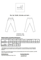 Schnittmuster Hose Jamie