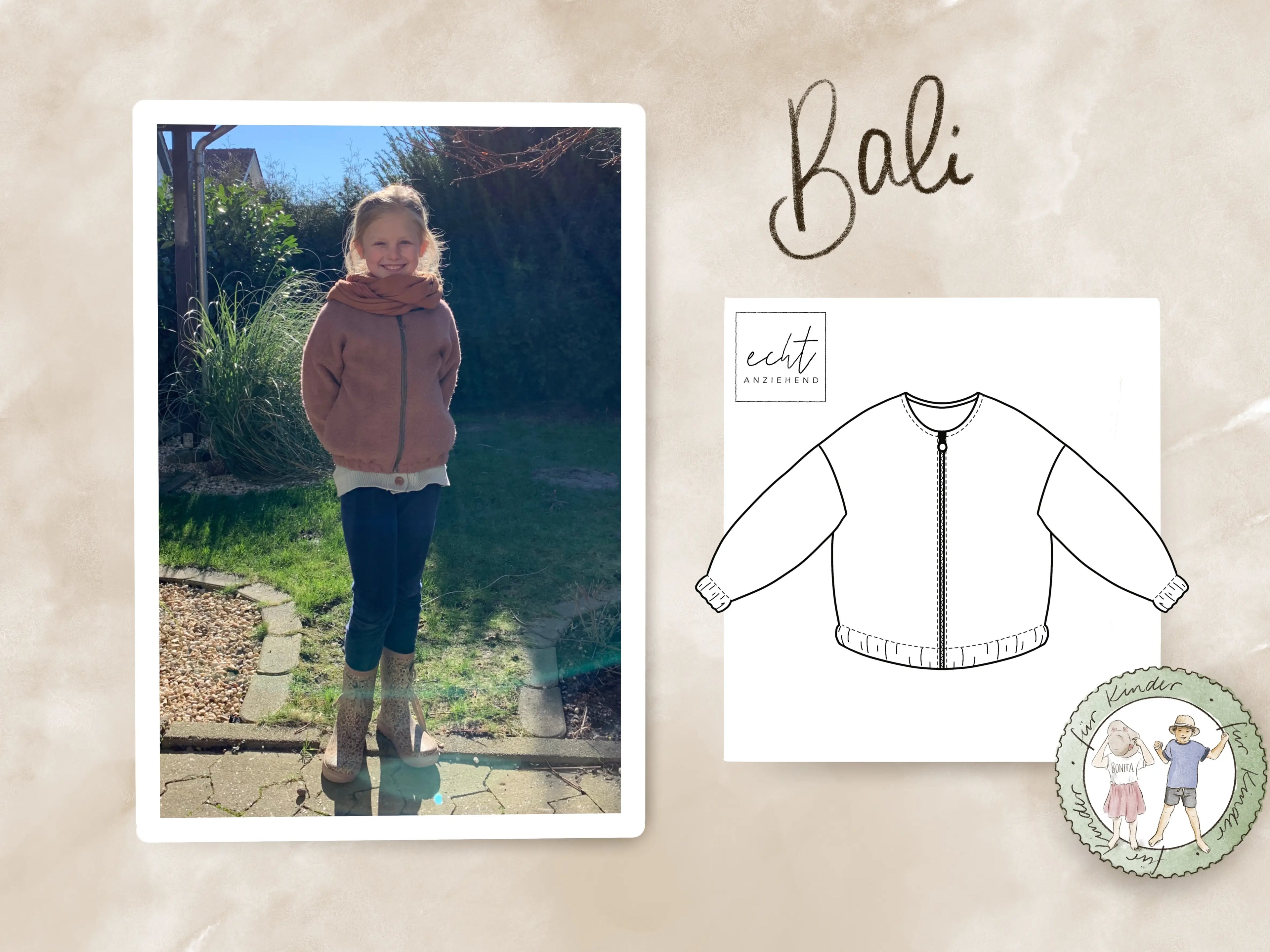 Schnittmuster Jacke Bali