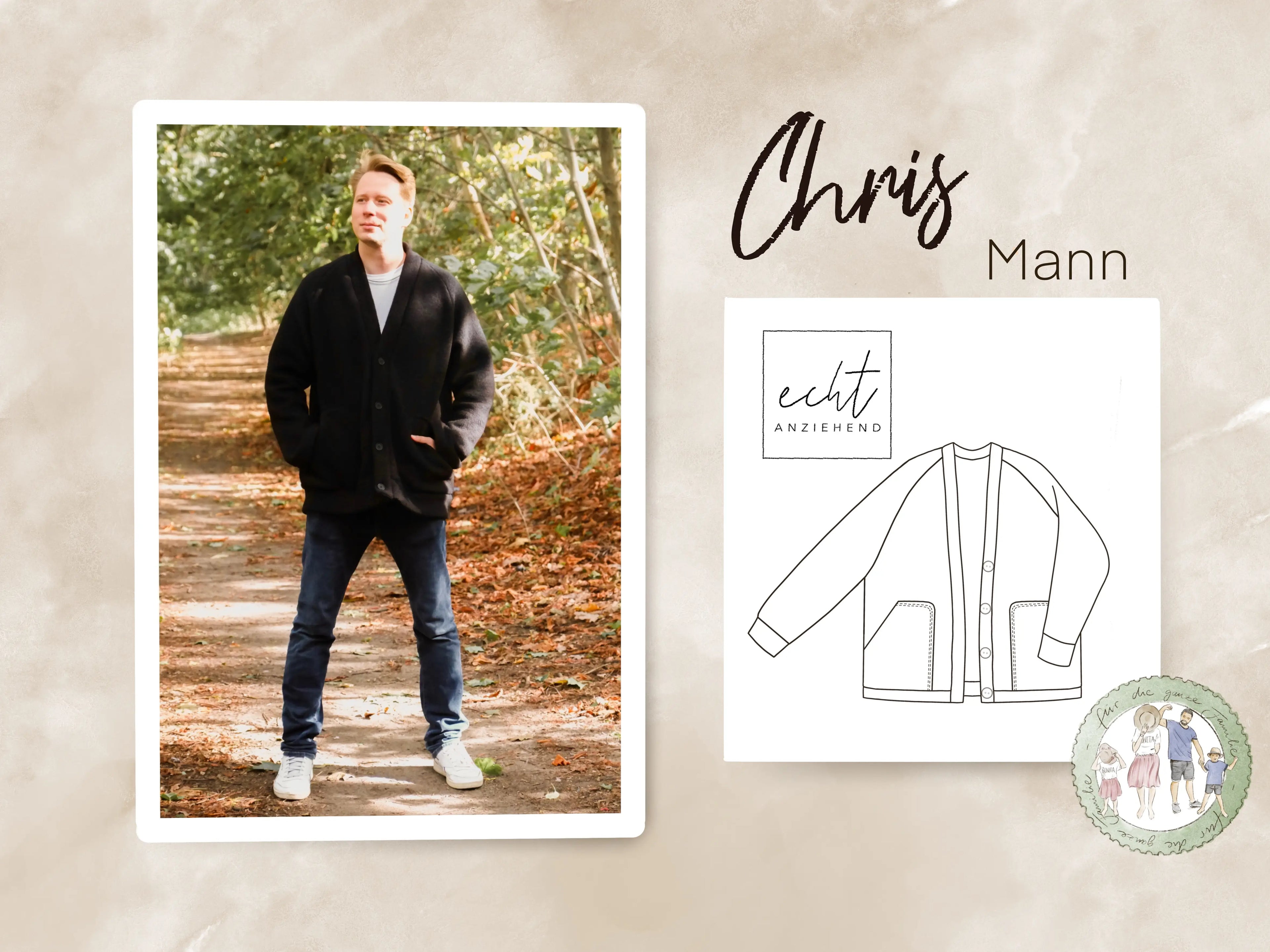 Schnittmuster Jacke Chris