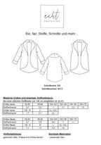 Schnittmuster Jacke/Weste Elli | Stoffwerk