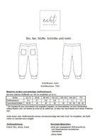 Schnittmuster Jogginghose Hans